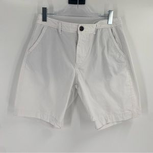 Aéropostale flat front shorts size 33 solid white - A8